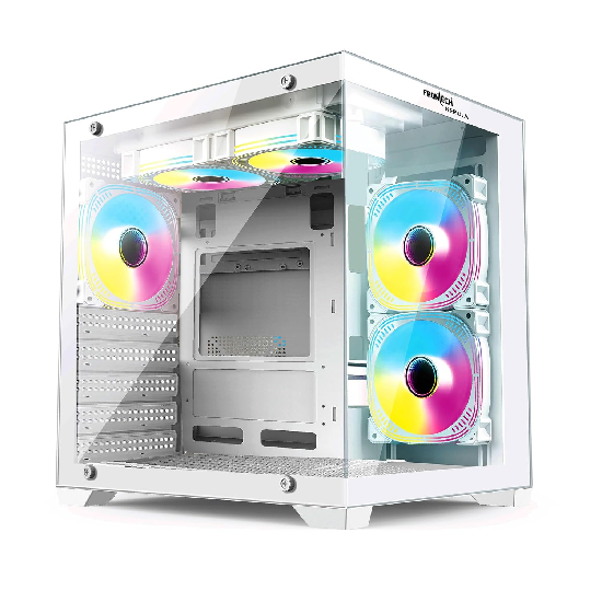 FRONTECH Premium Nebula Gaming Cabinet | 5X RGB Fan